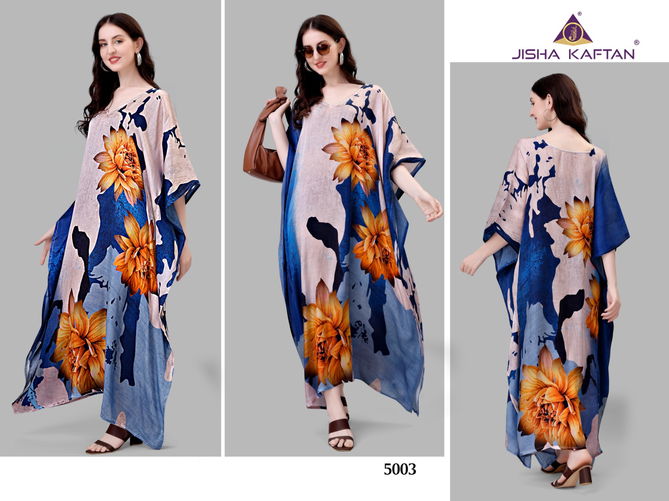 Jelite Natural Satin Fancy Printed Kaftan Catalog